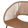 Silla Natural Pe-Acero Salón 57 X 58 X 81 cm (Set de 2)