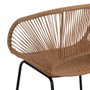 Silla Natural Pe-Acero Salón 57 X 58 X 81 cm (Set de 2)