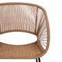 Silla Natural Pe-Acero Salón 57 X 58 X 81 cm (Set de 2)