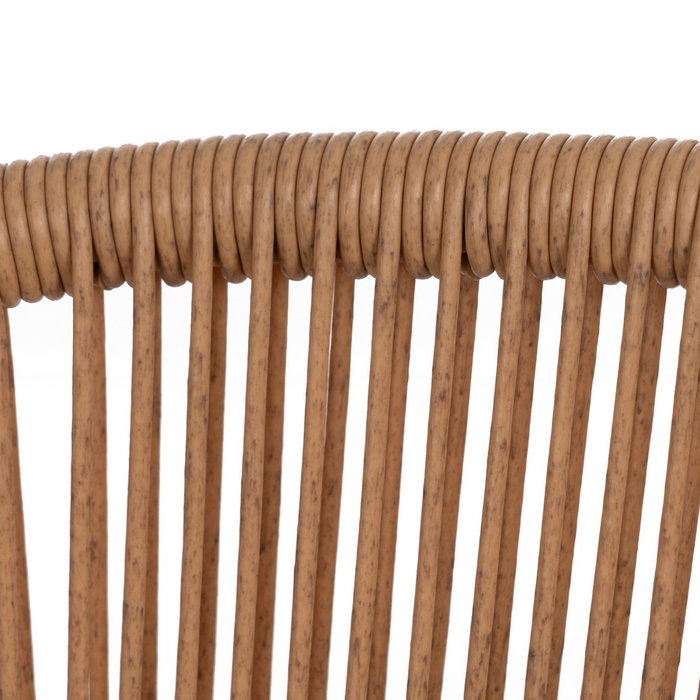 Silla Natural Pe-Acero Salón 57 X 58 X 81 cm (Set de 2)