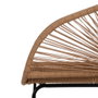 Silla Natural Pe-Acero Salón 57 X 58 X 81 cm (Set de 2)