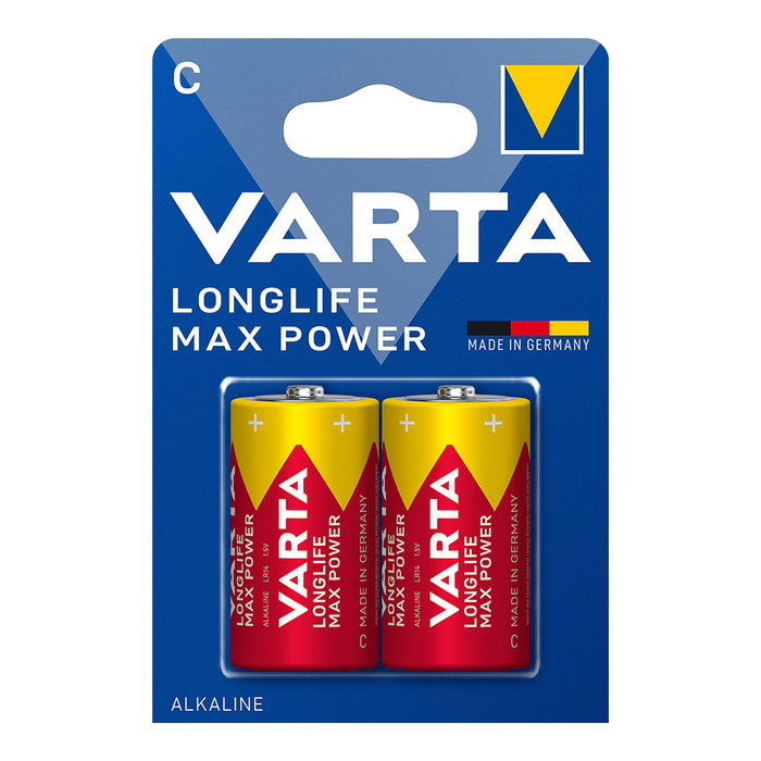 Varta Pilas Alcalinas Longlife Max Power C LR14 2 Unidades