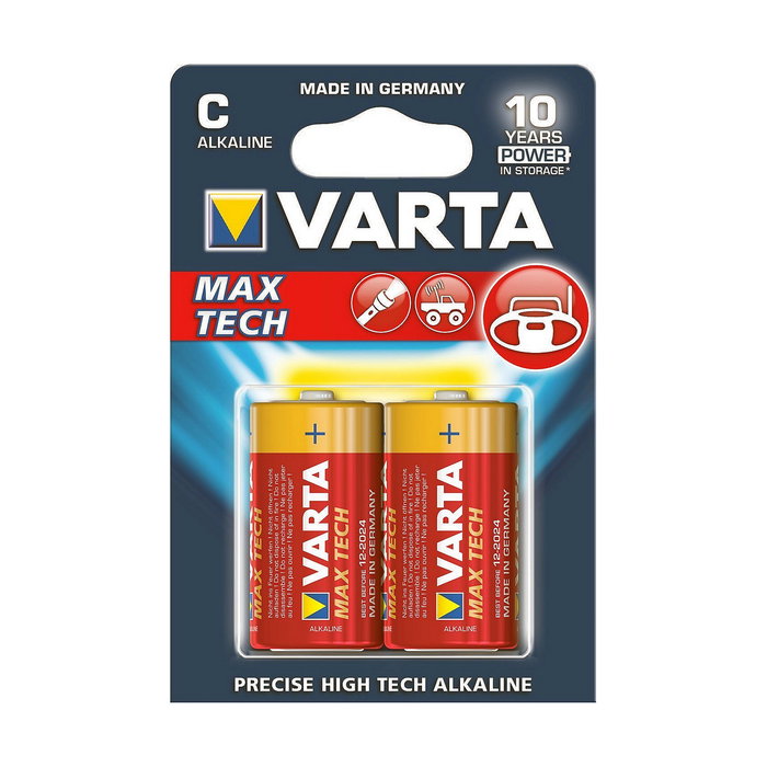 Varta Pilas Alcalinas Longlife Max Power C LR14 2 Unidades