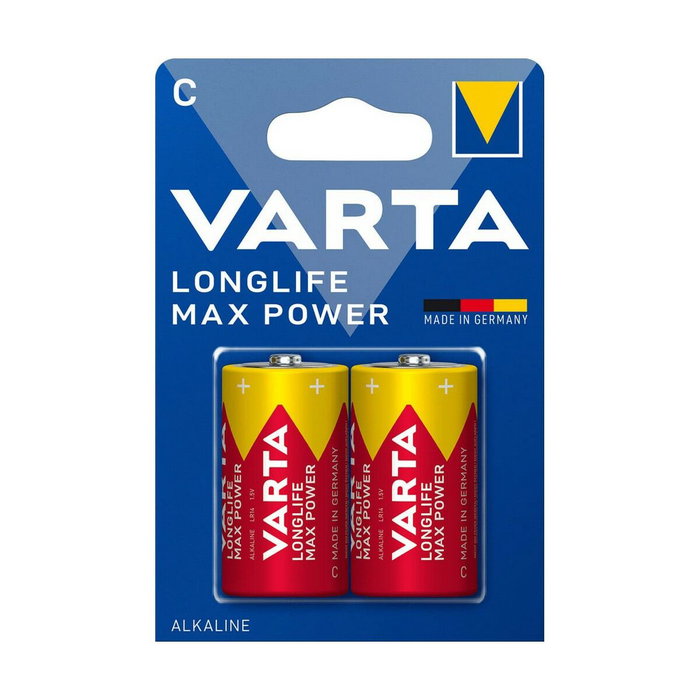 Varta Pilas Alcalinas Longlife Max Power C LR14 2 Unidades