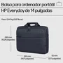 HP Everyday 14 Maletín para Portátil hasta 14 Pulgadas (35.8 cm) - Odyssey Gray, Impermeable, Compartimento Acolchado, Correa Extraíble, Fabricado con Materiales Reciclados