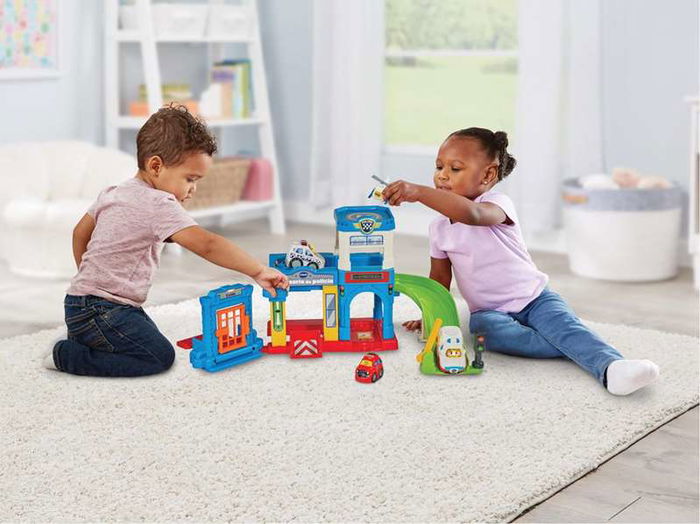 Vtech Comisaría de Policía Tut Tut Bólidos con 3 Vehículos Incluidos 28x11,6x27,9 cm