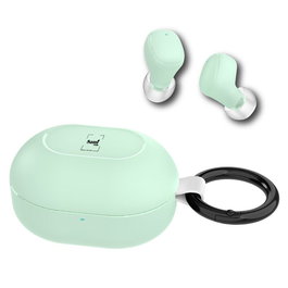 SAMI Auriculares Sami Buds Lite TWS, Inalámbricos Bluetooth, Carga 25mAh, Mini Llavero, Color Menta