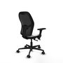 PIQUERAS Y CRESPO Silla de oficina Jorquera con mecanismo Sincro/Traslack, Blanco y Negro