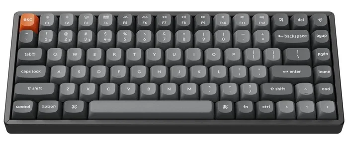 Keychron K2 Max Teclado Mecánico 75% Inalámbrico Banana Switch RGB Negro Keychron K2 Max Teclado Mecánico 75% Inalámbrico Banana Switch RGB Negro