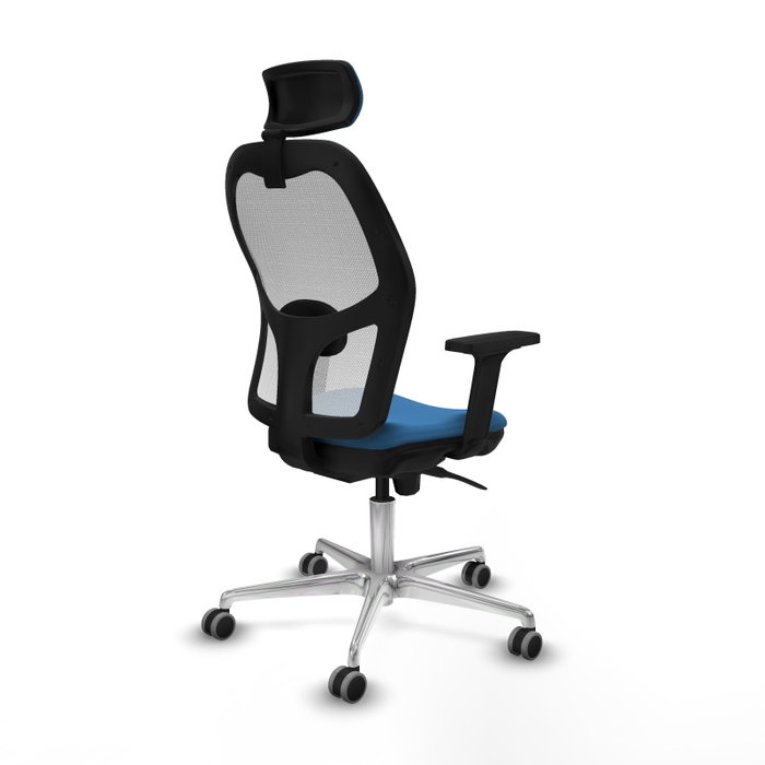 PIQUERAS Y CRESPO Silla de oficina Jorquera con mecanismo Sincro, Azul claro y Blanco PIQUERAS Y CRESPO Silla de oficina Jorquera con mecanismo Sincro, Azul claro y Blanco