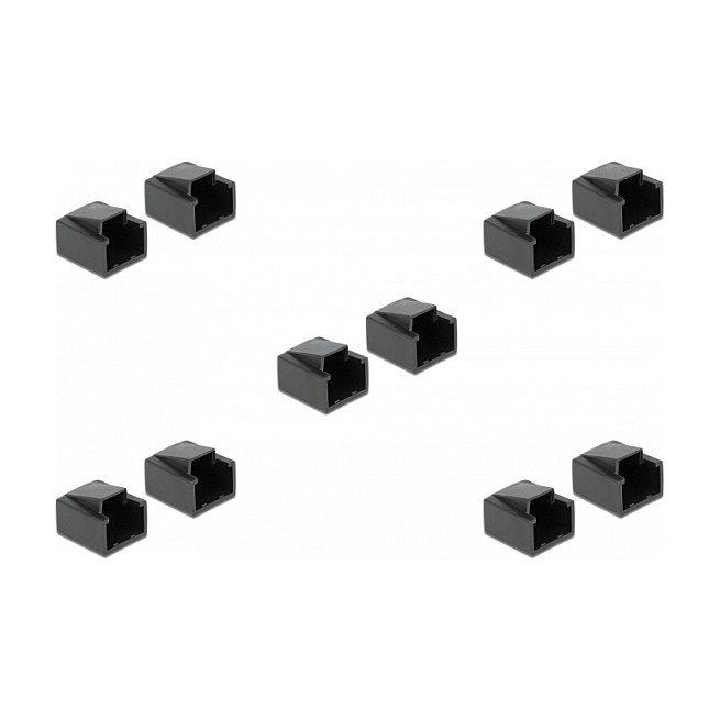 DeLOCK 86470 Cubierta de seguridad para conector RJ-45, 10 unidades DeLOCK 86470 Cubierta de seguridad para conector RJ-45, 10 unidades