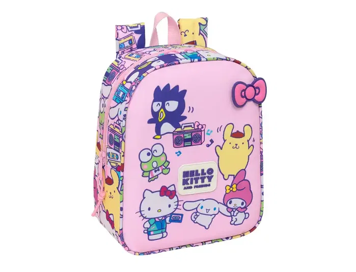 Safta Mochila de Guardería Hello Kitty & Friends Adaptable a Carro
