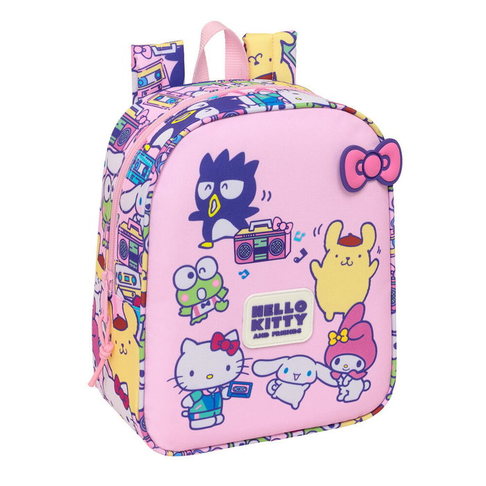 Safta Mochila de Guardería Hello Kitty & Friends Adaptable a Carro