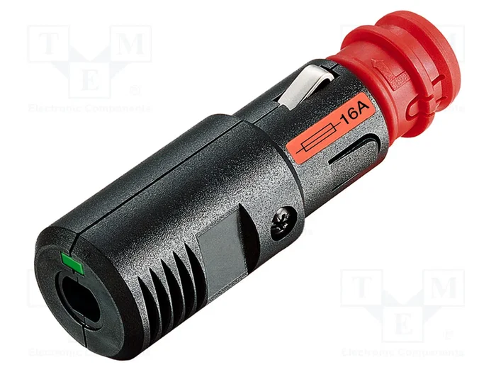 PRO CAR Enchufe de mechero de coche con borna de tornillo, 16A PRO CAR Enchufe de mechero de coche con borna de tornillo, 16A