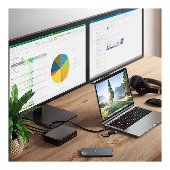 ALOGIC DUTHDPR Docking Station Universal Twin HD USB-C & USB-A 85W
