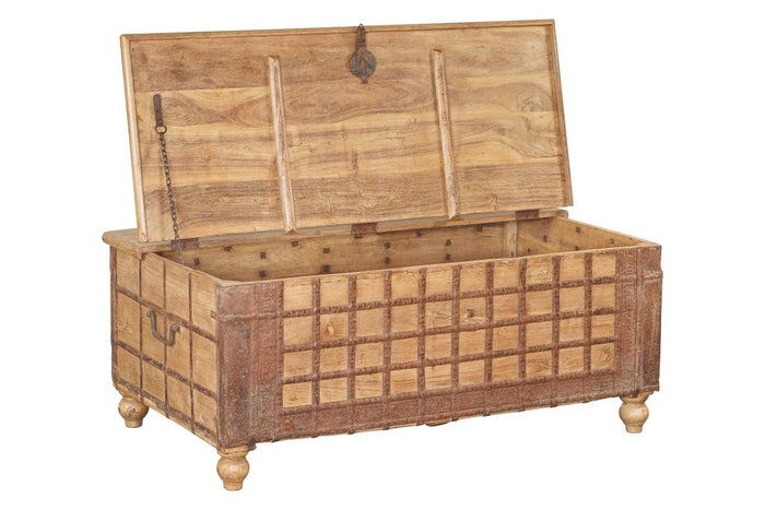 DKD Home Decor Arcon Colonial 66 x 52 x 127 cm Madera Reciclada y Metal