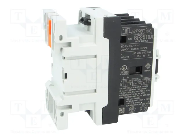 LOVATO ELECTRIC Contactor BF 3-polar 25A 110VAC