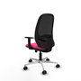 PIQUERAS Y CRESPO Silla de oficina Cilanco Rosa y Negro con mecanismo Sincro