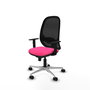 PIQUERAS Y CRESPO Silla de oficina Cilanco Rosa y Negro con mecanismo Sincro