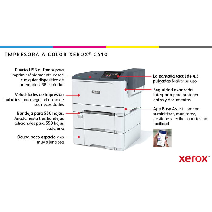 Xerox C410V_DN Impresora Láser Color A4 40 ppm Dúplex