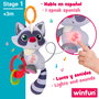 Winfun Peluche sonajero mapache