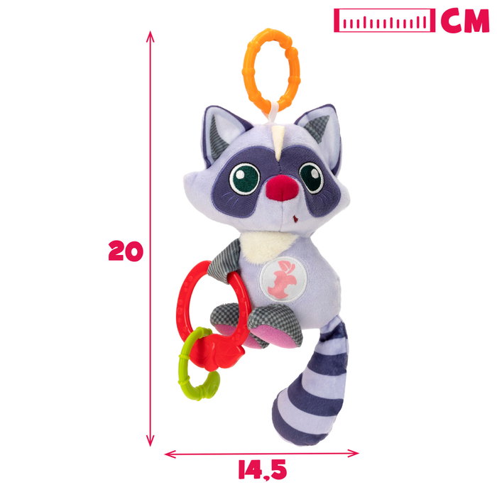 Winfun Peluche sonajero mapache