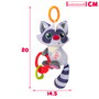 Winfun Peluche sonajero mapache