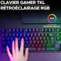 The G-Lab KEYZ CESIUM TKL WIRELESS Teclado para Gaming Inalámbrico AZERTY Negro