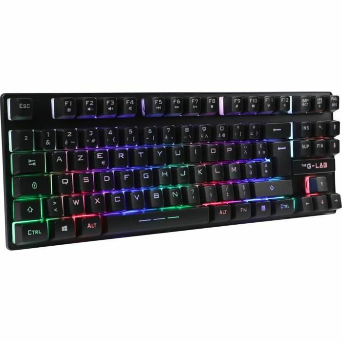 The G-Lab KEYZ CESIUM TKL WIRELESS Teclado para juegos Inalámbrico AZERTY Negro The G-Lab KEYZ CESIUM TKL WIRELESS Teclado para juegos Inalámbrico AZERTY Negro