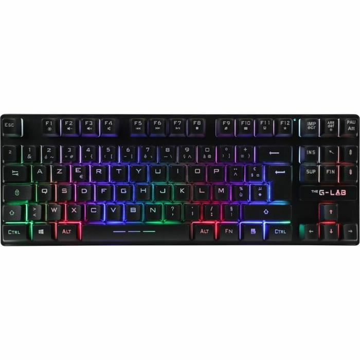The G-Lab KEYZ CESIUM TKL WIRELESS Teclado para juegos Inalámbrico AZERTY Negro The G-Lab KEYZ CESIUM TKL WIRELESS Teclado para juegos Inalámbrico AZERTY Negro