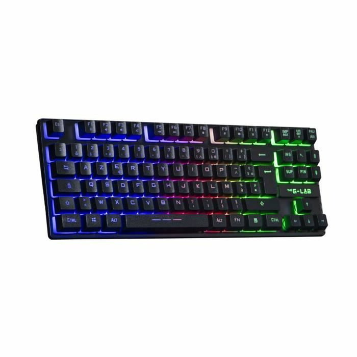 The G-Lab KEYZ CESIUM TKL WIRELESS Teclado para juegos Inalámbrico AZERTY Negro The G-Lab KEYZ CESIUM TKL WIRELESS Teclado para juegos Inalámbrico AZERTY Negro