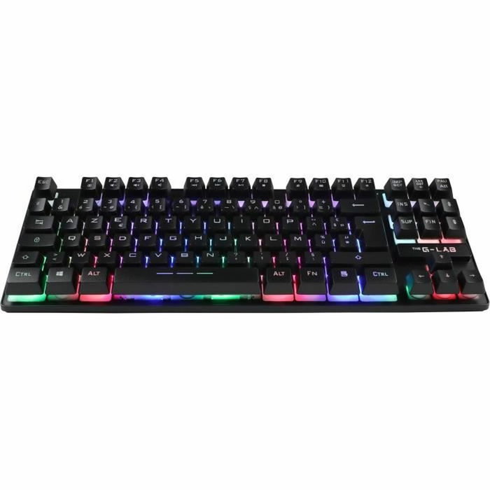 The G-Lab KEYZ CESIUM TKL WIRELESS Teclado para juegos Inalámbrico AZERTY Negro The G-Lab KEYZ CESIUM TKL WIRELESS Teclado para juegos Inalámbrico AZERTY Negro