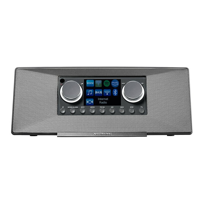 Medion MD 89289 Internetradio, Radio DAB+ y FM, Bluetooth, WiFi, 12W, Pantalla TFT 2.8", Gris