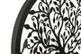 DKD Home Decor Decoración de Pared LED Metal Árbol Negro 40x40 cm