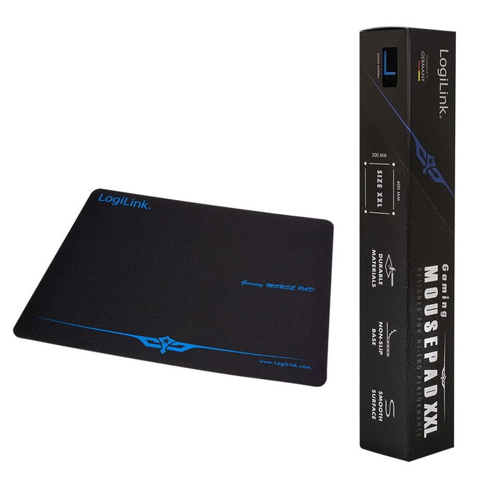 LogiLink Mousepad XXL Negro 40x30 cm