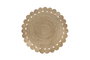 DKD Home Decor Alfombra de Yute 150x150x1 cm Marrón Natural