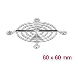 DeLOCK 67305 Rejilla del ventilador 60 x 60 mm Plata