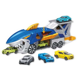 Jugatoys Camión Tiburón portacoches con 3 coches