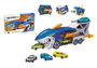 Camión tiburón portacoches, incluye 3 coches, 33x11x7cm