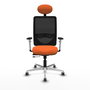 PIQUERAS Y CRESPO Silla de oficina Zulema Naranja y Negro