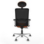 PIQUERAS Y CRESPO Silla de oficina Zulema Naranja y Negro