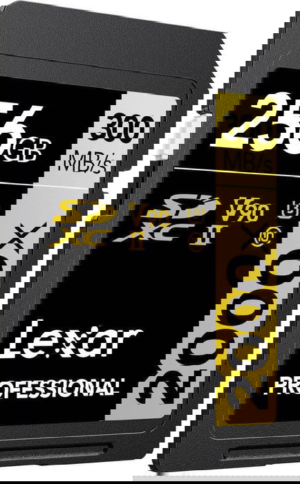 Lexar LSD2000256G-BNNNG Tarjeta SDXC Profesional 256GB 2000X UHS-II U3 V90, Velocidad de Lectura 300MB/s, Escritura 260MB/s