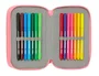 Safta Plumier Escolar Triple Cremallera Vaiana, 37 Piezas, Dimensiones 195x125x55 mm