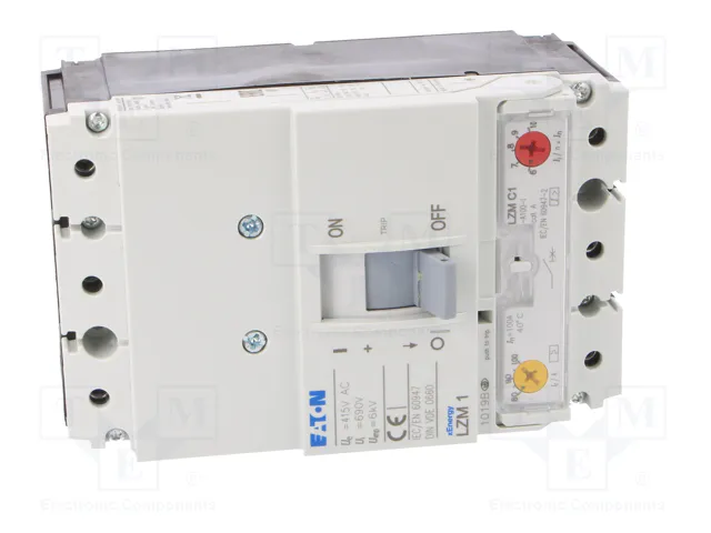 EATON ELECTRIC Interruptor de potencia LZM LZMC1-A100-I de 3 polos 100A EATON ELECTRIC Interruptor de potencia LZM LZMC1-A100-I de 3 polos 100A