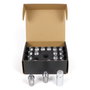 OMP SPEED Juego de 20 Tuercas de Aluminio M12x1.25 Llave 19mm Gris