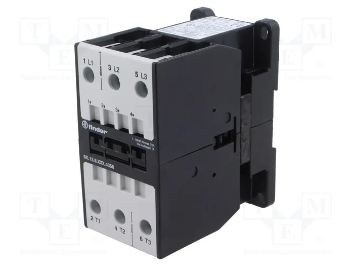 FINDER Contactor 3-polar 50A 24VAC NO x3 Serie 6K FINDER Contactor 3-polar 50A 24VAC NO x3 Serie 6K