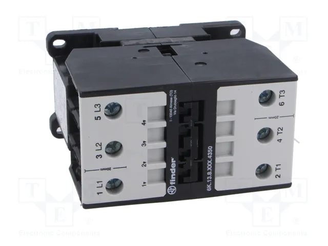 FINDER Contactor 3-polar 50A 24VAC NO x3 Serie 6K FINDER Contactor 3-polar 50A 24VAC NO x3 Serie 6K