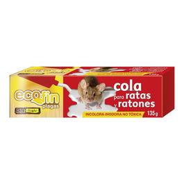Flower Ecofin Cola para Ratas, Ratones e Insectos Rastreros - Adhesivo No Tóxico, 135 g