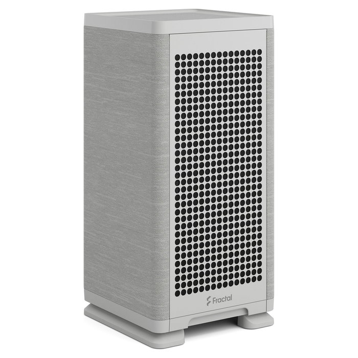 Fractal Design Mood Mini ITX - Caja PC SFF Gris, USB-C, Soporte para 2 Ventiladores de 120/140 mm, CPU de 11.4 cm, Gráfica de 32.5 cm, Fuente de 13 cm