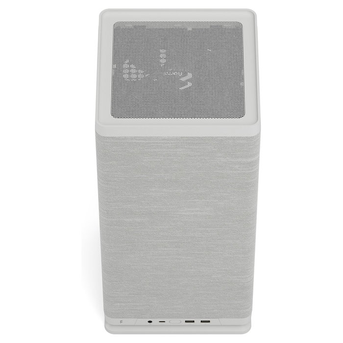 Fractal Design Mood Mini ITX - Caja PC SFF Gris, USB-C, Soporte para 2 Ventiladores de 120/140 mm, CPU de 11.4 cm, Gráfica de 32.5 cm, Fuente de 13 cm
